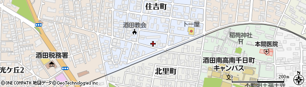 山形県酒田市住吉町14-6周辺の地図