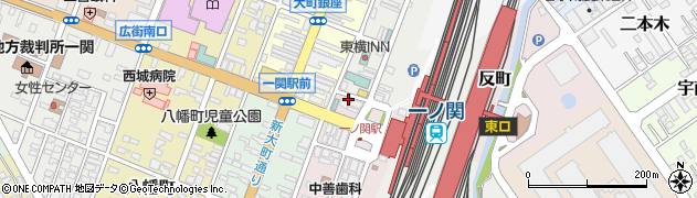 岩手県一関市駅前57周辺の地図