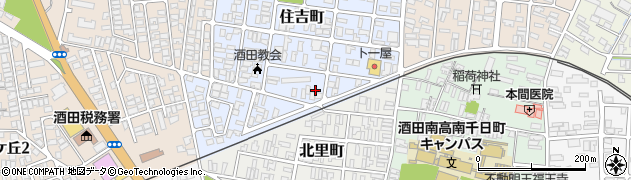 山形県酒田市住吉町14-29周辺の地図