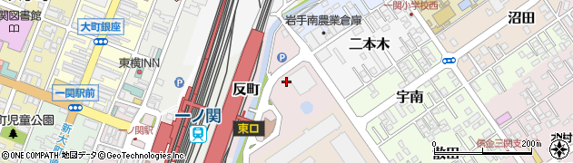 岩手県一関市柳町周辺の地図