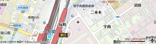 岩手県一関市柳町4周辺の地図