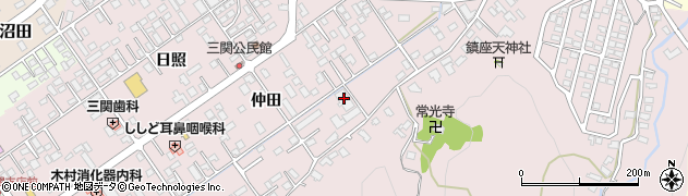 岩手県一関市三関仲田100周辺の地図
