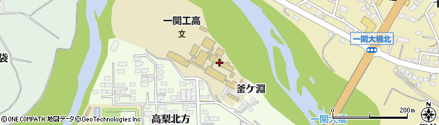 岩手県立一関工業高等学校周辺の地図