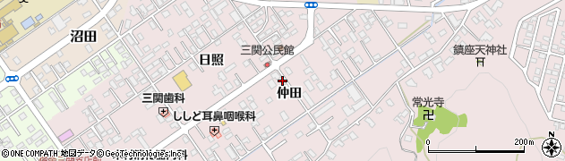 岩手県一関市三関仲田14周辺の地図