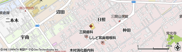 岩手県一関市三関（日照）周辺の地図