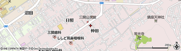 岩手県一関市三関仲田14-1周辺の地図