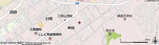 岩手県一関市三関仲田65周辺の地図