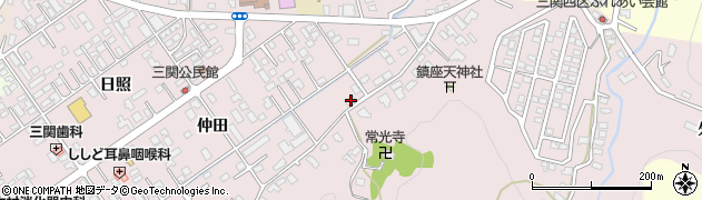 岩手県一関市三関仲田89-3周辺の地図
