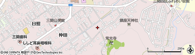 岩手県一関市三関仲田91周辺の地図