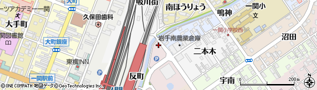 岩手県一関市柳町32周辺の地図