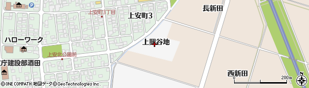 山形県酒田市吉田新田（上興谷地）周辺の地図