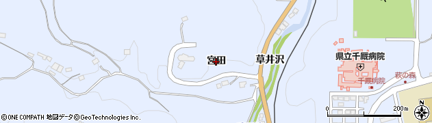岩手県一関市千厩町千厩（宮田）周辺の地図