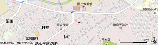 岩手県一関市三関仲田7周辺の地図