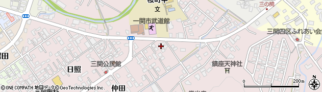 岩手県一関市三関仲田3周辺の地図