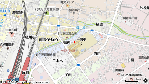 〒021-0836 岩手県一関市鳴神の地図