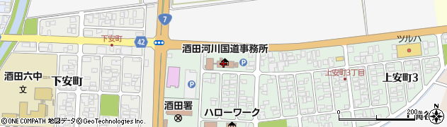 酒田河川国道事務所　総務課周辺の地図