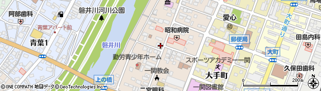 岩手県一関市田村町周辺の地図
