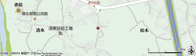 岩手県一関市赤荻清水143-2周辺の地図