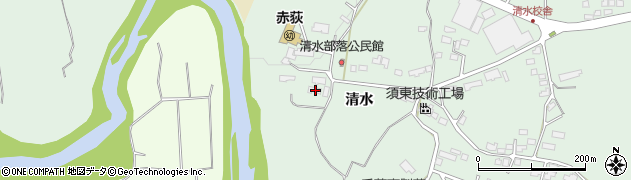 岩手県一関市赤荻清水1周辺の地図