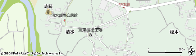 岩手県一関市赤荻清水148周辺の地図