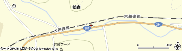 岩手県一関市千厩町清田松森69周辺の地図