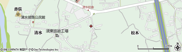 岩手県一関市赤荻清水143周辺の地図
