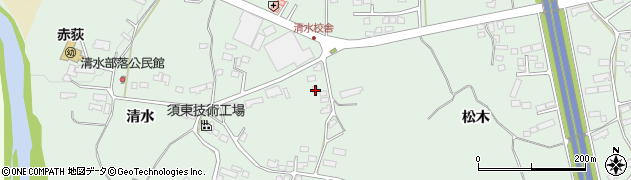 岩手県一関市赤荻清水143-8周辺の地図