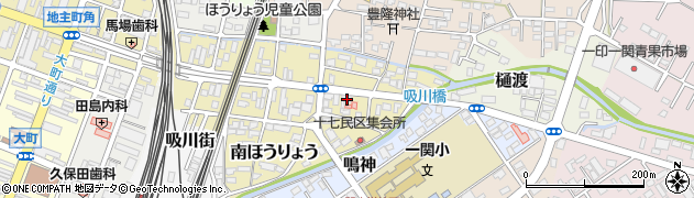 岩手県一関市五十人町52周辺の地図