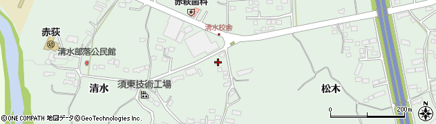 岩手県一関市赤荻清水143-4周辺の地図
