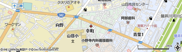 岩手県一関市幸町周辺の地図