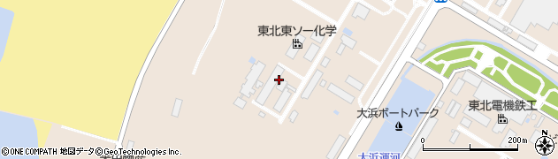山形県酒田市大浜周辺の地図