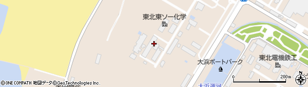 山形県酒田市大浜周辺の地図