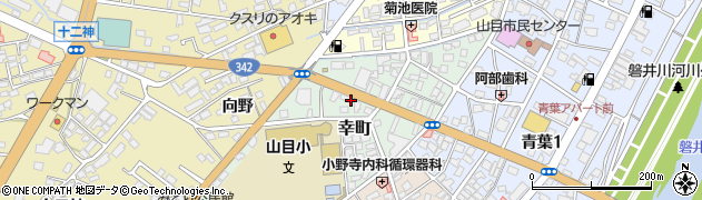岩手県一関市幸町4周辺の地図