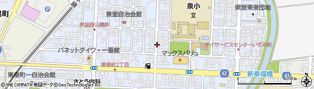 山形県酒田市東泉町周辺の地図