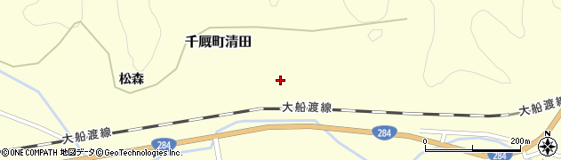 岩手県一関市千厩町清田市道周辺の地図