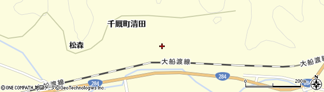 岩手県一関市千厩町清田（市道）周辺の地図