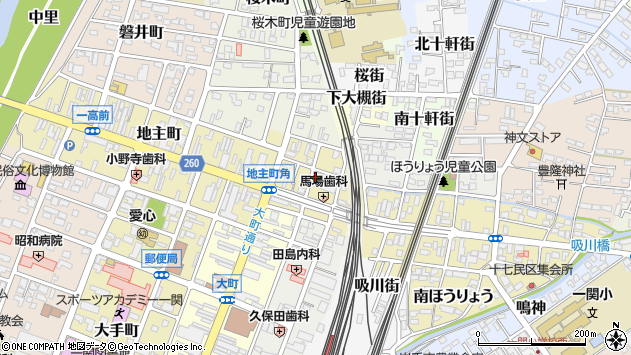 〒021-0892 岩手県一関市東地主町の地図