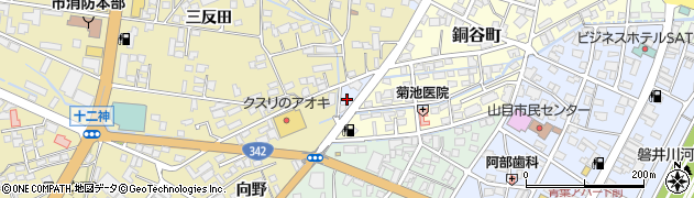 岩手県一関市寿町周辺の地図