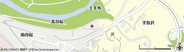 岩手県一関市中里北谷起周辺の地図