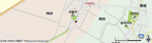 山形県酒田市中野曽根前田40周辺の地図