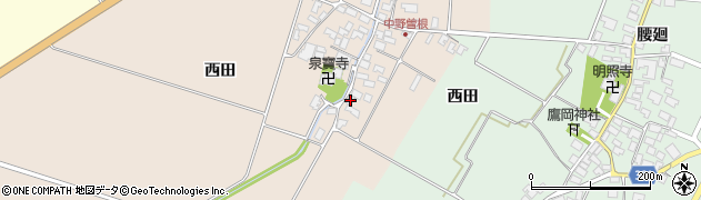 山形県酒田市中野曽根前田37周辺の地図