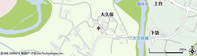 岩手県一関市萩荘大久保134周辺の地図