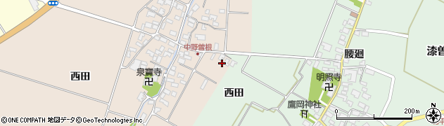 山形県酒田市中野曽根前田10周辺の地図