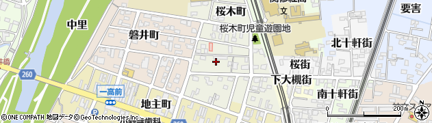 岩手県一関市桜木町周辺の地図