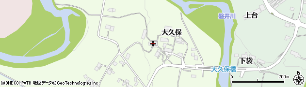 岩手県一関市萩荘大久保136周辺の地図
