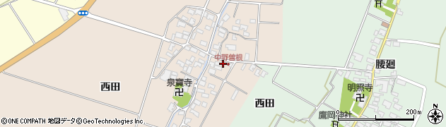 山形県酒田市中野曽根前田9-1周辺の地図