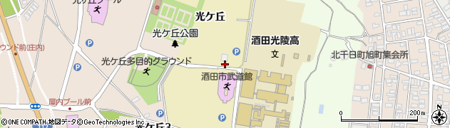 山形県酒田市新町光ケ丘周辺の地図