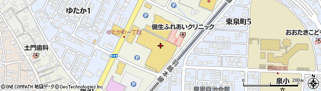 山形県酒田市泉町周辺の地図