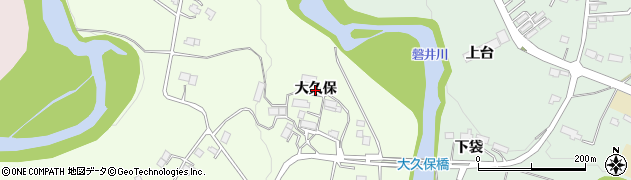 岩手県一関市萩荘（大久保）周辺の地図