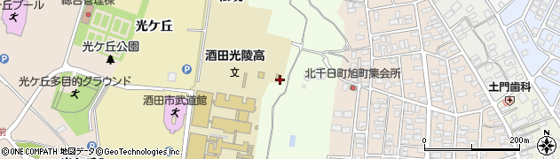 山形県酒田市北千日堂前周辺の地図